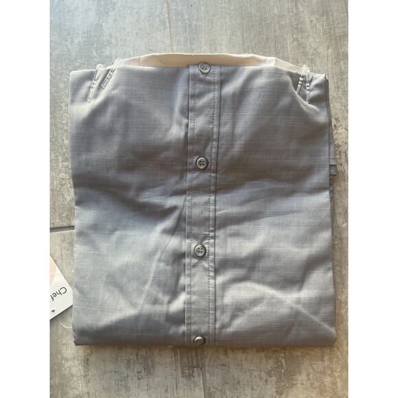 $42 CHEF WORKS SLWCH002 Womens Chambray Shirt Gray Urban Collection NEW Medium M - Picture 6 of 9